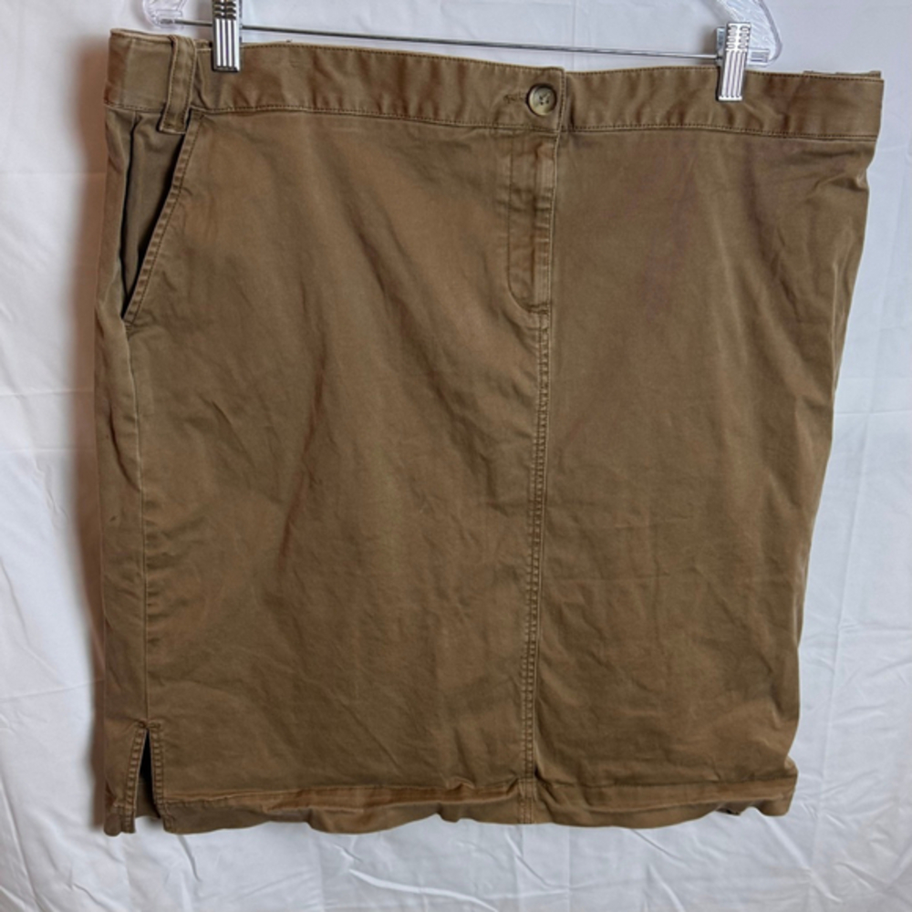 Women's Lands' End Brown Skirt 22W